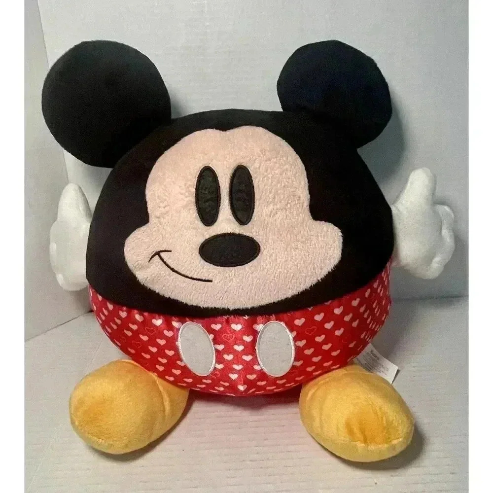 Mickey Mouse Round Stuffed 15" Plush Toy Ball Animal Disney Kcare Heart Pants